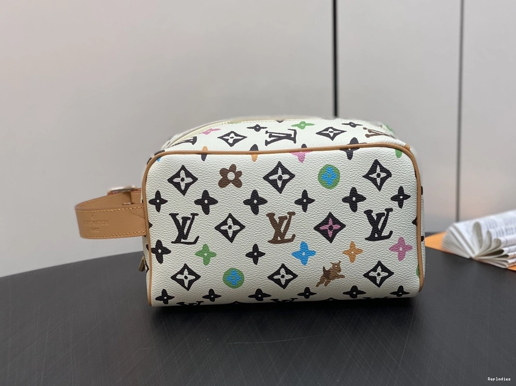 Rep ladies VUITTON LOCKER DOPP KIT bag-23*13*12CM LOUIS 0801